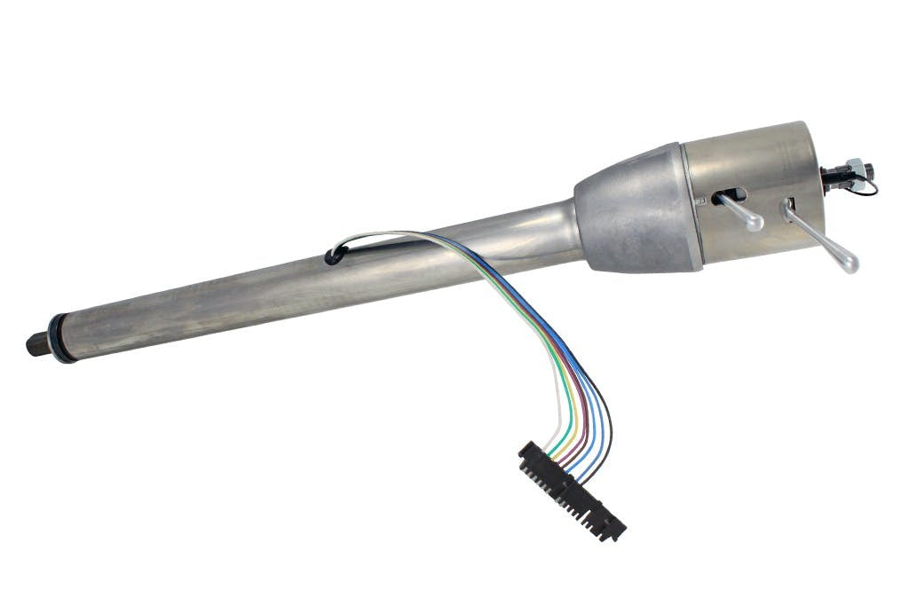 Flaming River FR20005B 30 Floor Shift Tilt Bell Column with 2 OD - Paintable Mill Finish