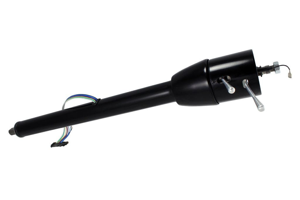Flaming River FR20005BBK 30" Bell Floor Shift Tilt Column (1" DD) - Black Powdercoat