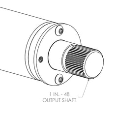 Flaming River FR30102-35SS Tilt Keyed Column / Column Shift 1in -48 Polished 35in