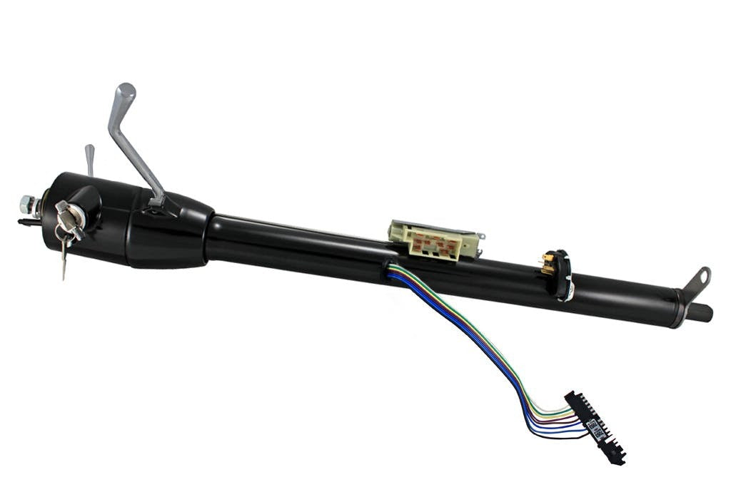 Flaming River FR30103-32BK 32 Column Shift Key Column with 3/4 -36 Shaft - Black Powdercoat