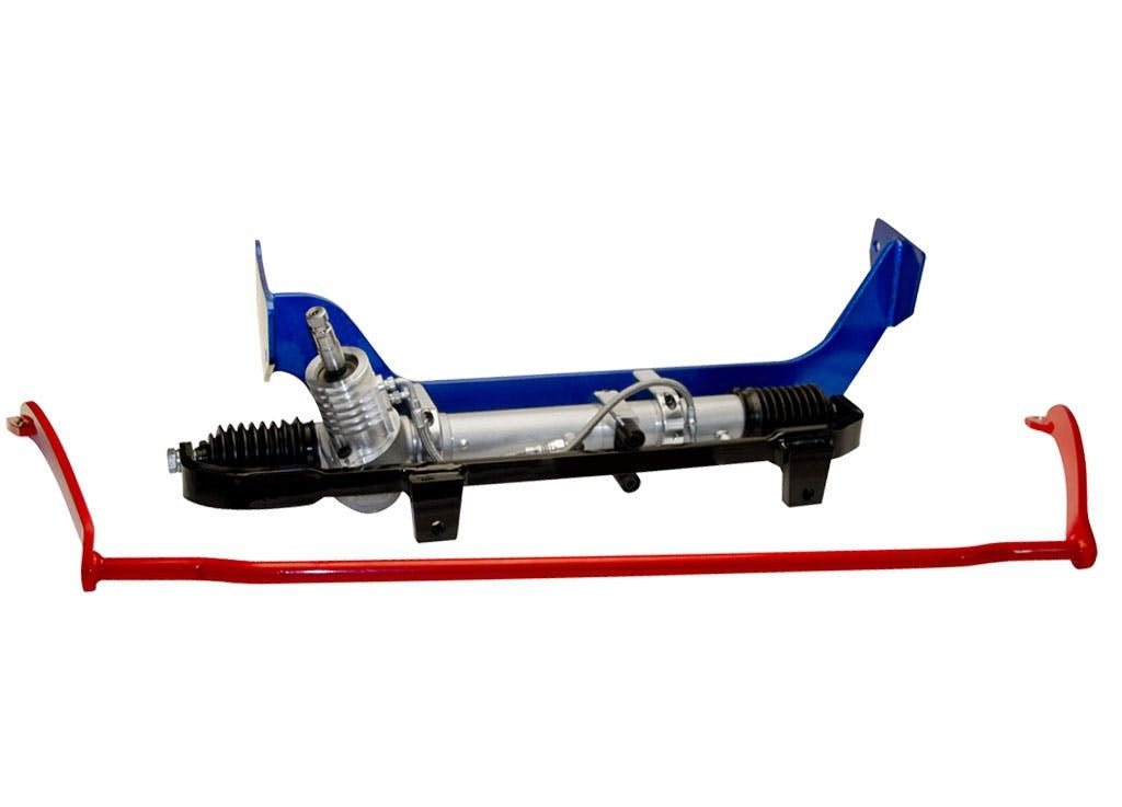 Flaming River FR330KTBKNP Rack and Pinion Kit: Chevelle 64-67 Power Column Shift Column, No Pump