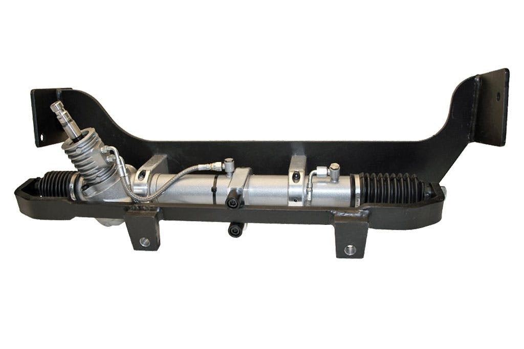 Flaming River FR349KTPLNP Rack and Pinion Kit: Impala 61-62 BB Pwr w/Floorshift Polished Column, No Pump