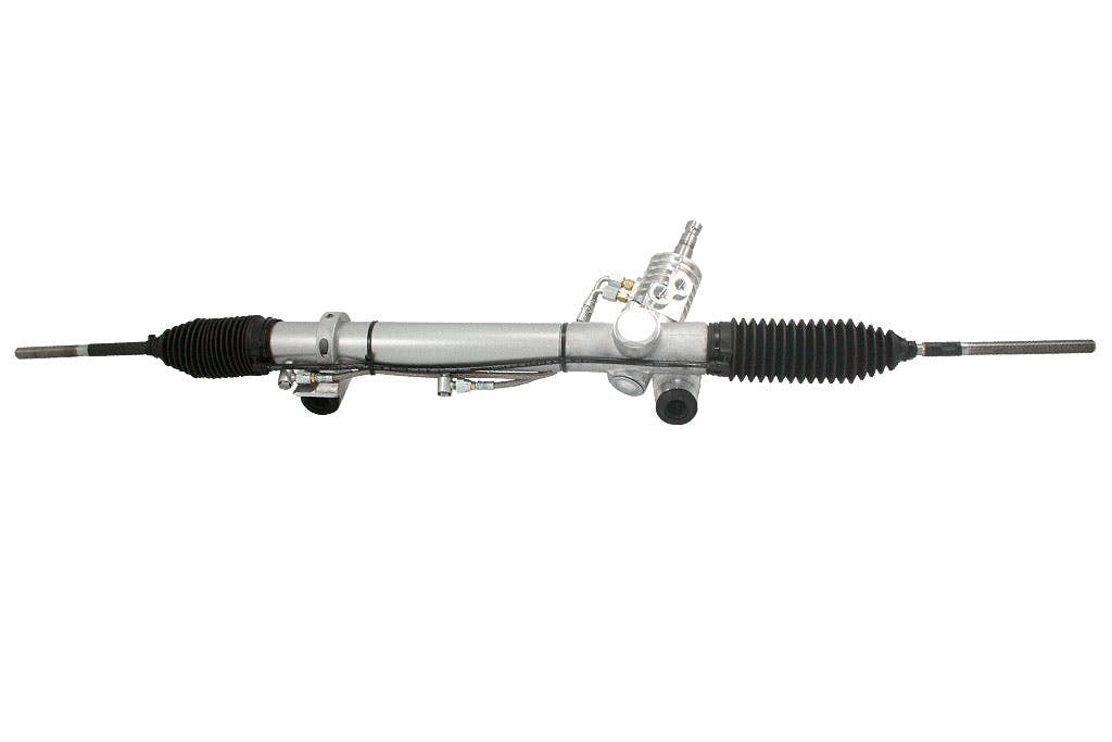 Flaming River FR40001PLN-B Power Billet Rack and Pinion: Mustang 74-78 Not Powdercoated Billet Valve