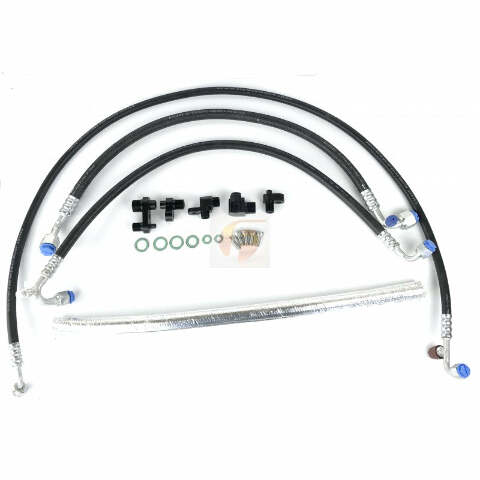 Fleece Performance A/C Line Reroute Kit2 013-2018 6.7L Cummins pn fpe-ac-kit-1316
