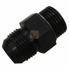 Fleece Performance -6 to 9/16 Inch -18 Straight Male Black with O-Ring pn fpe-an920-06dbk