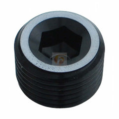 Fleece Performance 1/4 Inch NPT Hex Socket Plug Black pn fpe-an932-03dbk