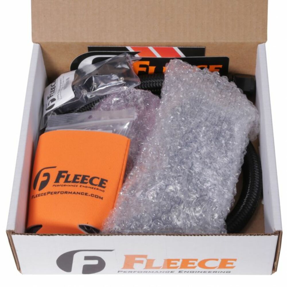 Fleece Performance Cummins Coolant Bypass Kit 03-05 Auto Trans with Stainless Steel Braided Line pn fpe-clntbyps-cummins-0305-ss