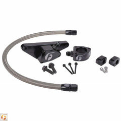 Fleece Performance Cummins Coolant Bypass Kit 03-07 Manual Transmission w/ Stainless Steel Braided Line pn fpe-clntbyps-cummins-man-ss