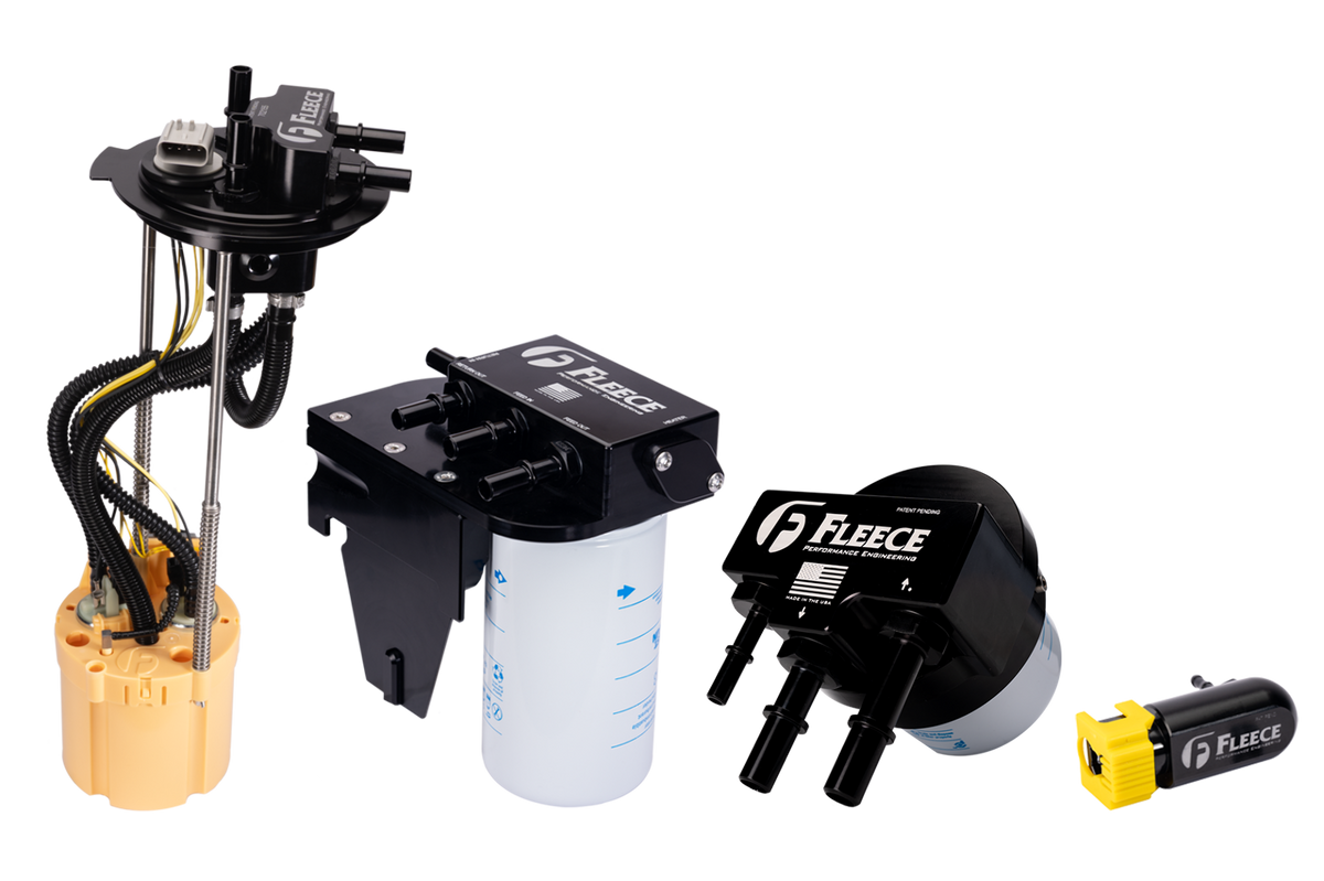 Fleece Performance Complete Fuel System Upgrade Kit with PowerFlo Lift Pump for 2017-2024 Ford 6.7L Power Stroke, Long Bed FPE-PF-FMC-1724-LB-CFS