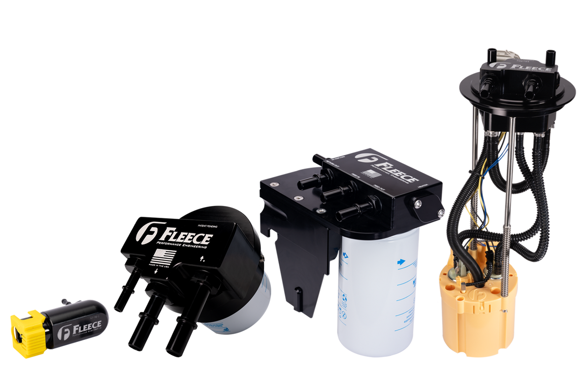 Fleece Performance Complete Fuel System Upgrade Kit with PowerFlo Lift Pump for 2017-2024 Ford 6.7L Power Stroke, Short Bed FPE-PF-FMC-1724-SB-CFS
