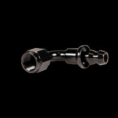 Fleece Performance -10 90deg to Hose Barb Black FPE-PL-90-10