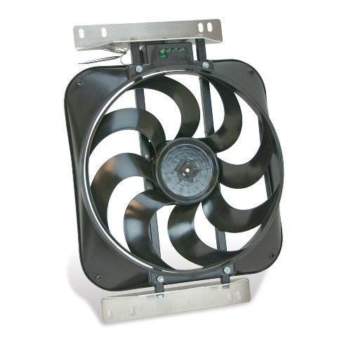 Flex-A-Lite 104806 Fan Electric 15 single s-blade shrouded puller w/ controls, 84'- 96' Toyota 4WD