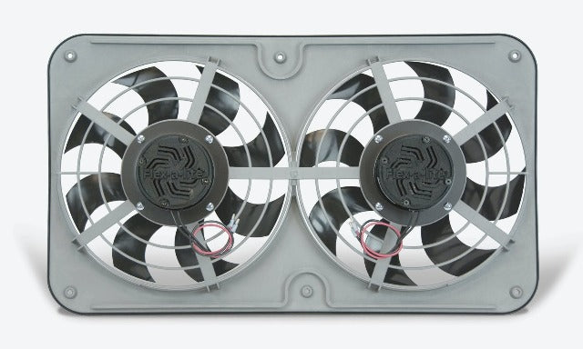 Flex-A-Lite 105308 Fan Electric 12 1/8 dual push/pull universal X-treme S-blade w/var spd control