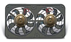 Flex-A-Lite 105399 Fan Electric 12 1/8 dual shrouded pusher Lo-Profile S-blade w/var speed control