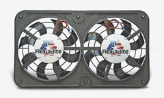Flex-A-Lite 105422 Fan Electric 12 1/8 dual shrouded puller Lo-Profile S-blade w/o controls
