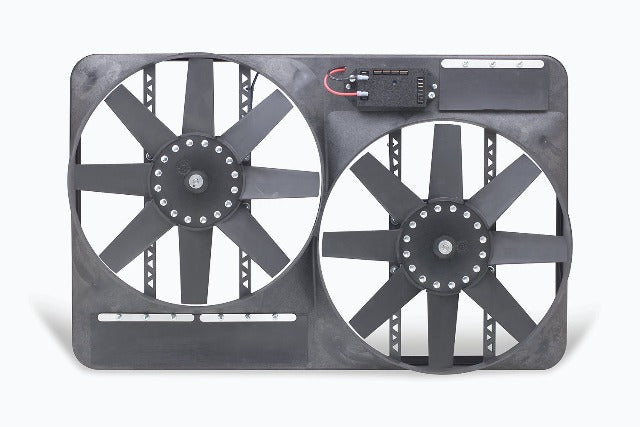 Flex-A-Lite 116524 Fan Electric 13 1/2 dual shrouded puller w/ variable speed control