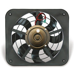 Flex-A-Lite 116572 Fan Electric 12 single shrouded Lo-Profile S-blade pusher fan w/o controls