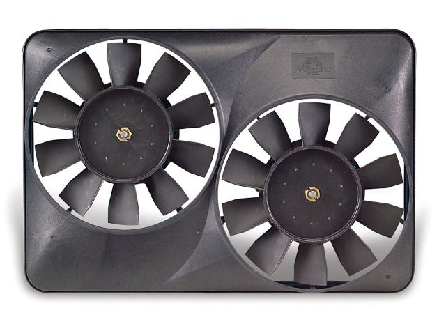 Flex-A-Lite 119366 Fan Electric 8 5/8 Dual shrouded pusher/puller Scirocco Radiator w/o controls