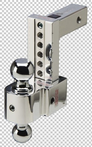 Fastway 47-00-3600-2S 6" Adjustable Solid Tow Ball Mount 2" and 2 5/16" Stainless Balls