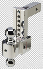 Fastway 47-00-3600-2S 6" Adjustable Solid Tow Ball Mount 2" and 2 5/16" Stainless Balls