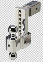 Fastway 47-00-3606-2S 6" with 2.5" Shank Adjustable Solid Tow Ball Mount 2" and 2 5/16" Stainless