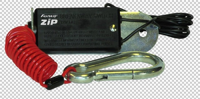 Fastway 80-00-2040 4' Zip Breakaway Cable With Electric Brake Switch