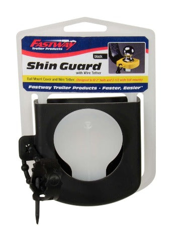 Fastway 82-00-3125 Hitch Shin Guard- Black with wire Tether