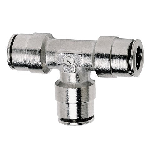 Firestone Ride-Rite 3105 Union Tee 3/8 Tubing Nickel 25 pack