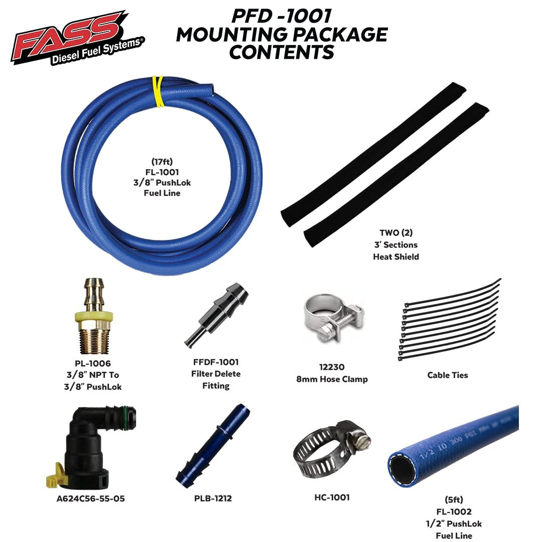 FASS Diesel Fuel Systems PFD-1001 Powerstroke Filter Delete Kit