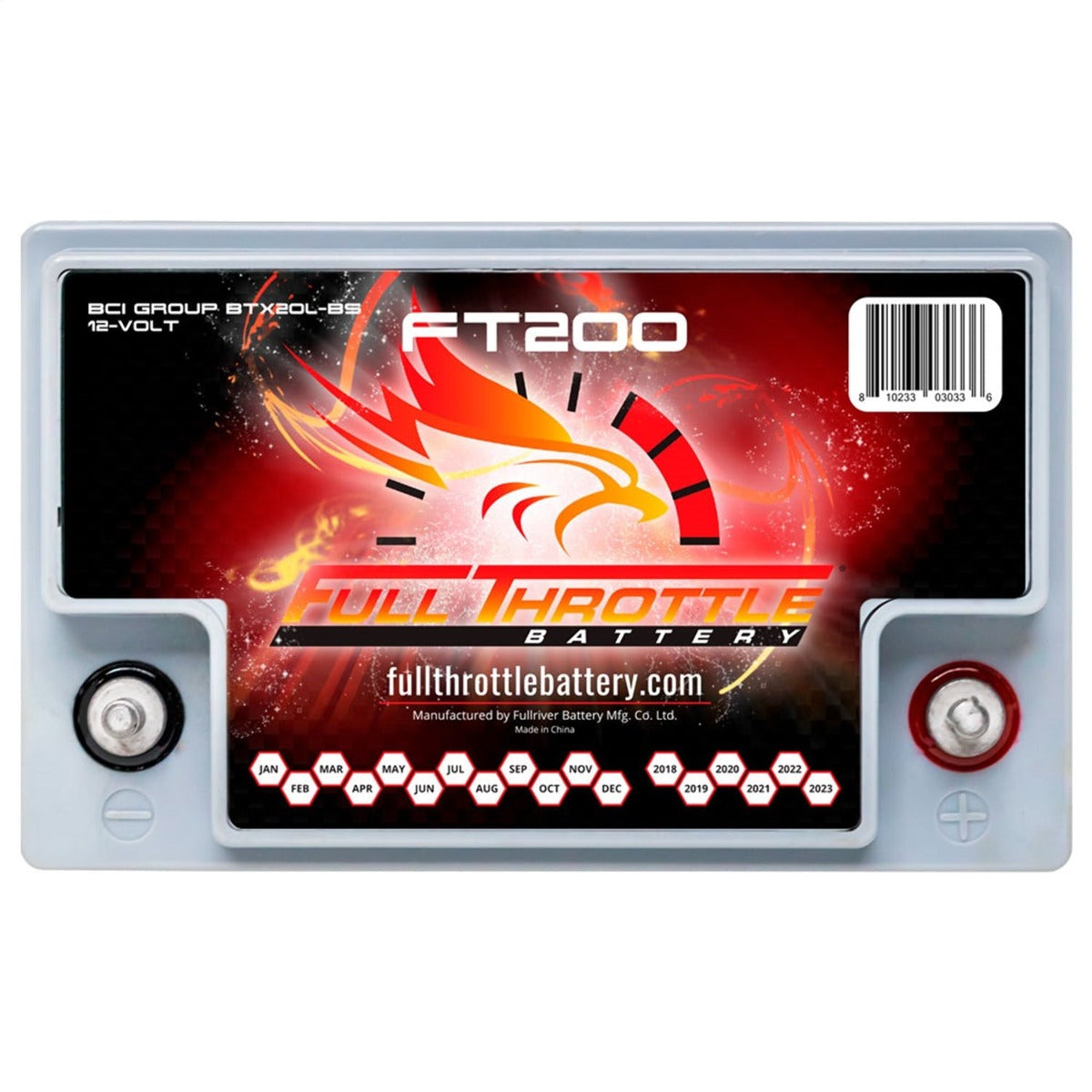Fullriver Battery FT200 Full Throttle 12V Power Sports Battery