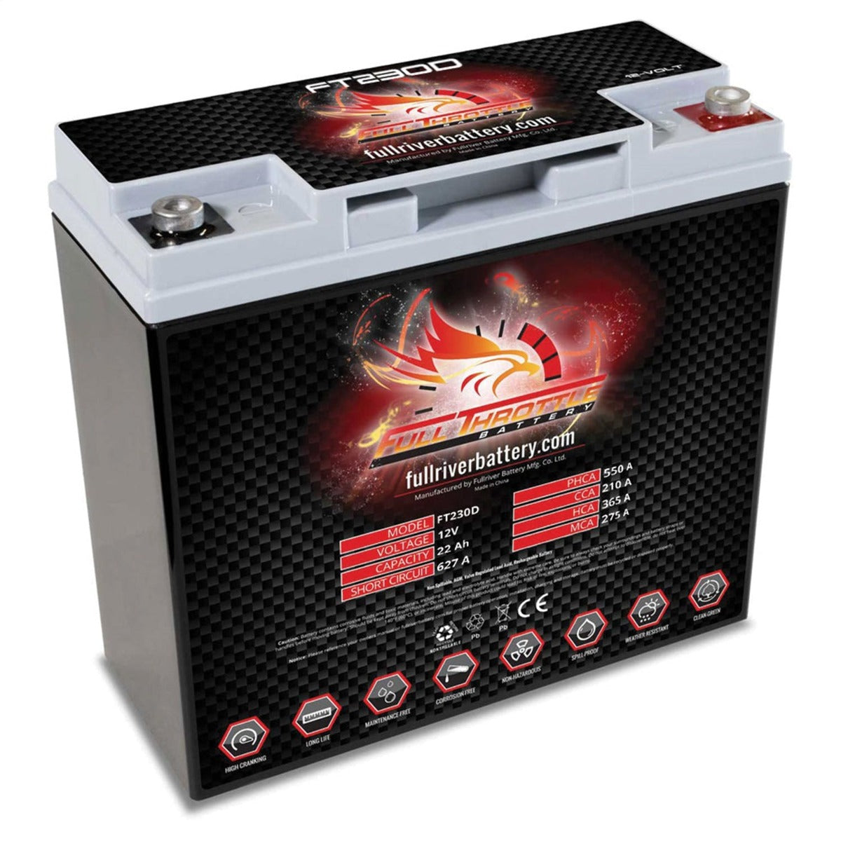 Fullriver Battery FT230D Full Throttle 12V Power Sports Battery