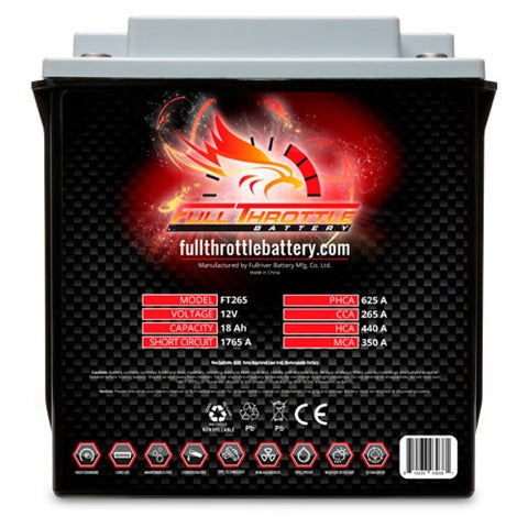 Fullriver Battery FT265 Full Throttle 12V Power Sports Battery