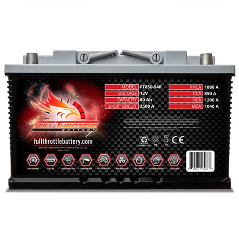 Fullriver Battery FT850-94R Full Throttle 12V Automotive Battery