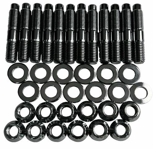 Gator Fasteners Heavy Duty Exhaust Manifold Stud Kit for Dodge/Ram (1994-20) 5.9L and 6.7L Cummins Diesel (Black Oxide) Gator Fasteners PN. EMSK5967C-BLK