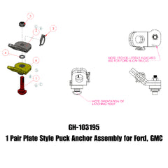 Gen-Y Hitch Puck Anchor Assy GH-103195