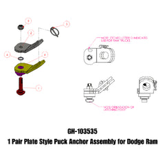 Gen-Y Hitch Puck Anchor Assy GH-103535