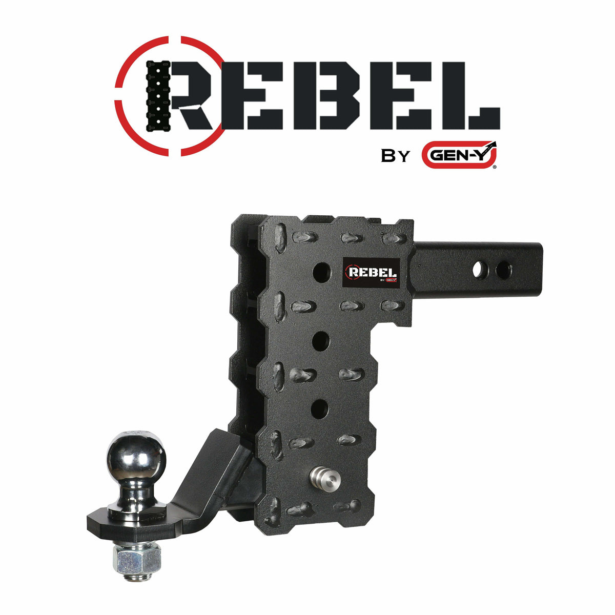 GEN-Y Hitch GH-12012R Phantom 2in Single Ball Attachment 1in Diameter Ball Shank 5K Towing