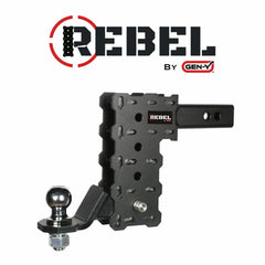 GEN-Y Hitch GH-12012R Phantom 2in Single Ball Attachment 1in Diameter Ball Shank 5K Towing