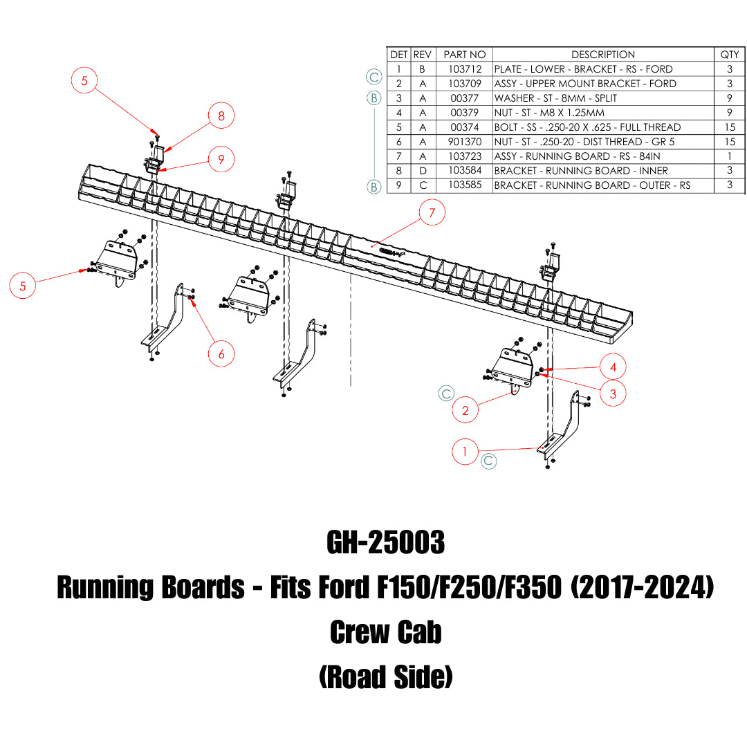 Gen-Y Hitch Running Board GH-25003