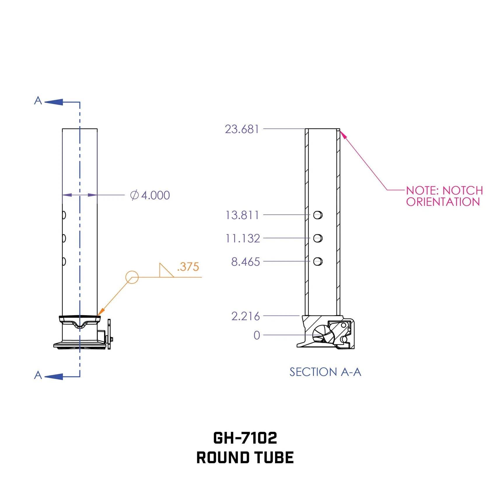 Gen-Y Hitch Gooseneck Static Hitch GH-7102