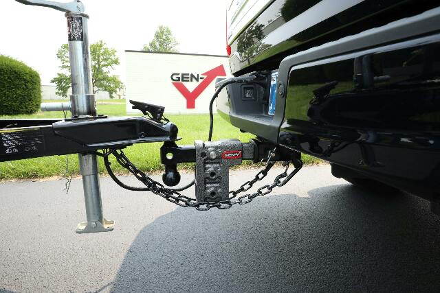 GEN-Y Hitch GH-916 Mega-Duty 2.5in Shank 12in Offset Drop 3K TW 21K Hitch and GH-061 Dual-Ball