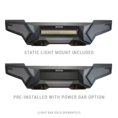 Go Rhino 343891T Element Front Bumper with Power Actuated Hide-Away Light Bar Mount