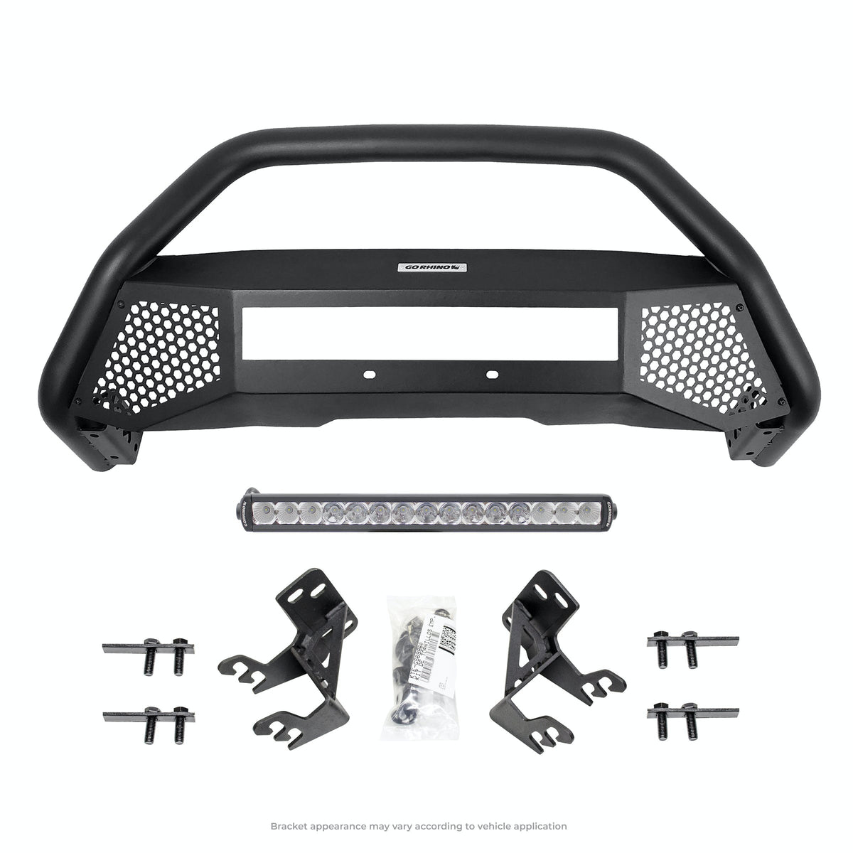 Go Rhino 5422620LT RC4 LR - Complete kit: Front guard + Brackets + GR Lights