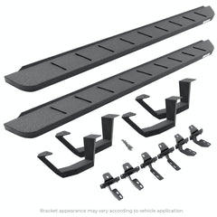 Go Rhino 6340518720T RB10 Running board Complete Kit: Running board, Brackets + 2 pair RB10 Drop Step