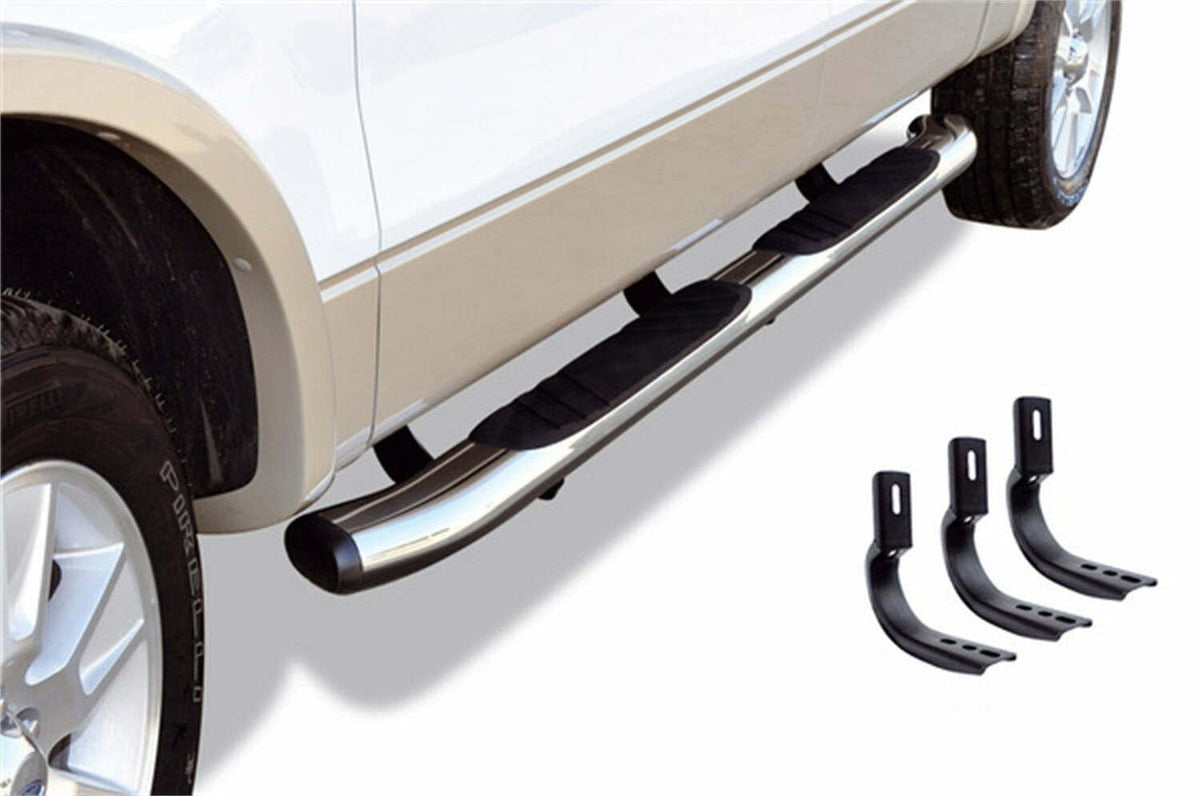 Go Rhino 685412680CC 5" OE Xtreme Composite - Complete kit: Sidesteps + Brackets