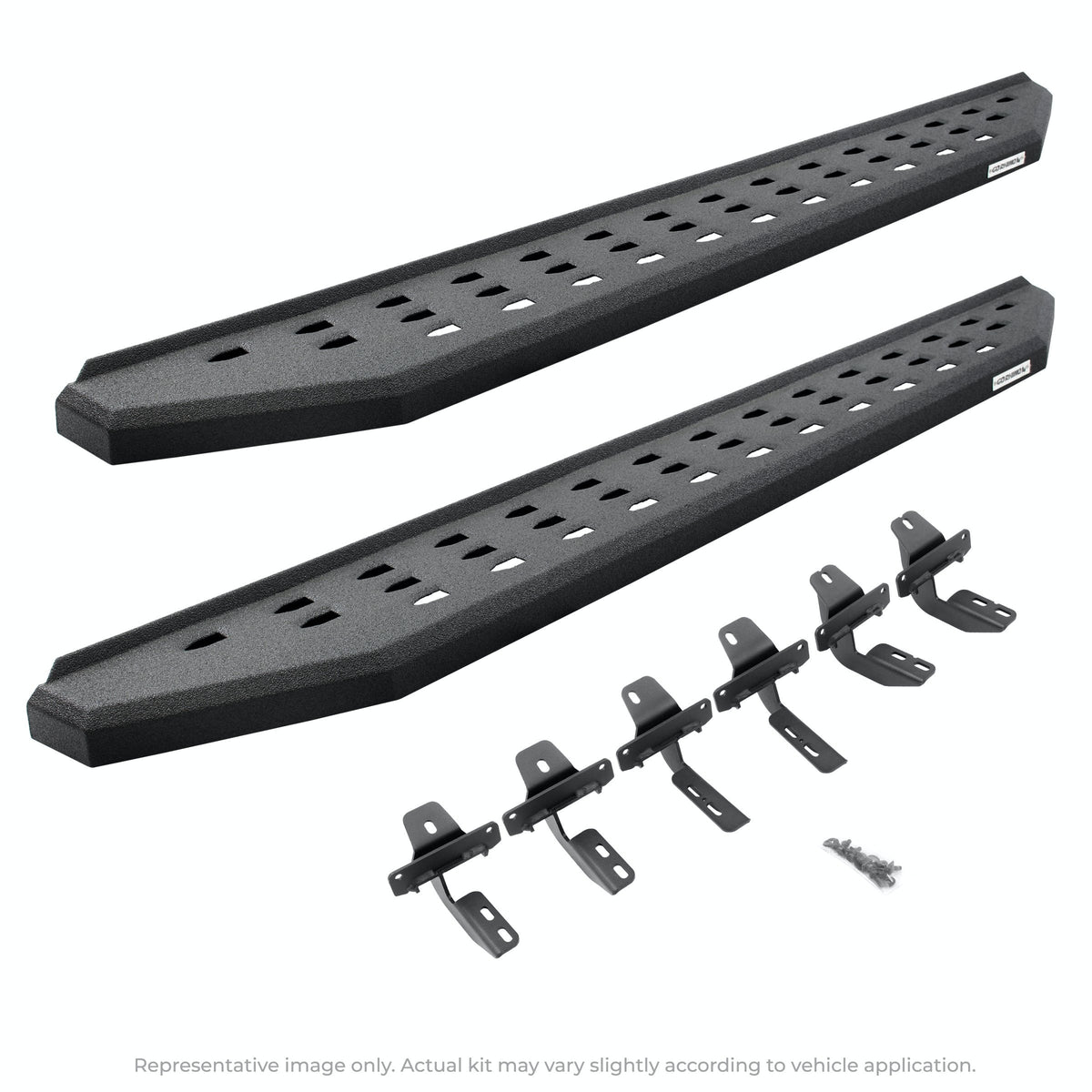 Go Rhino 69410687T RB20 Running boards - Complete Kit: RB20 Running board + Brackets