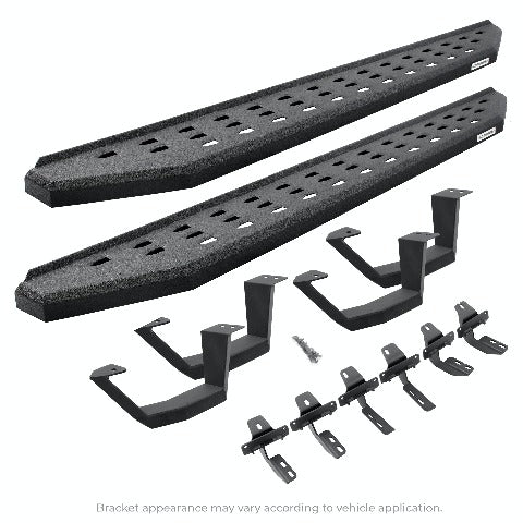 Go Rhino 6942358020T RB20 Running board Complete Kit: Running board, Brackets + 2 pair RB20 Drop Step