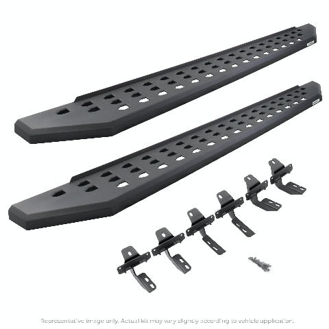 Go Rhino 69442987PC RB20 Running boards - Complete Kit: RB20 Running board + Brackets