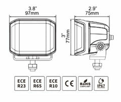 Go Rhino Driving Light Kit 750700321SCS
