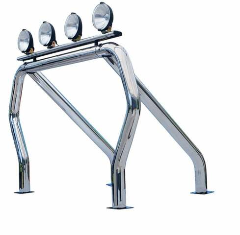 Go Rhino 9109370SSC RHINO! Bed Bar - Complete kit: Main bar + Kickers